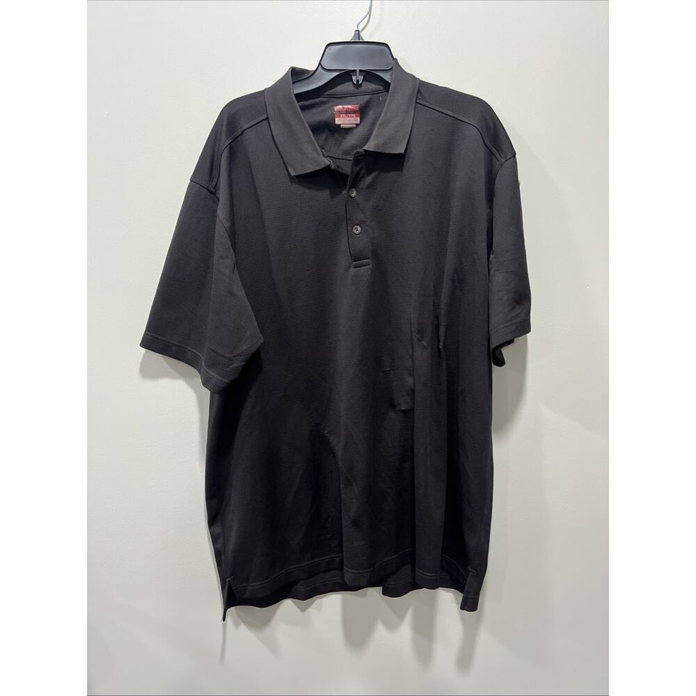 Wolverine Mens Sports Polo Shirt HydroVent XXL Black Stretch Short Sleeves